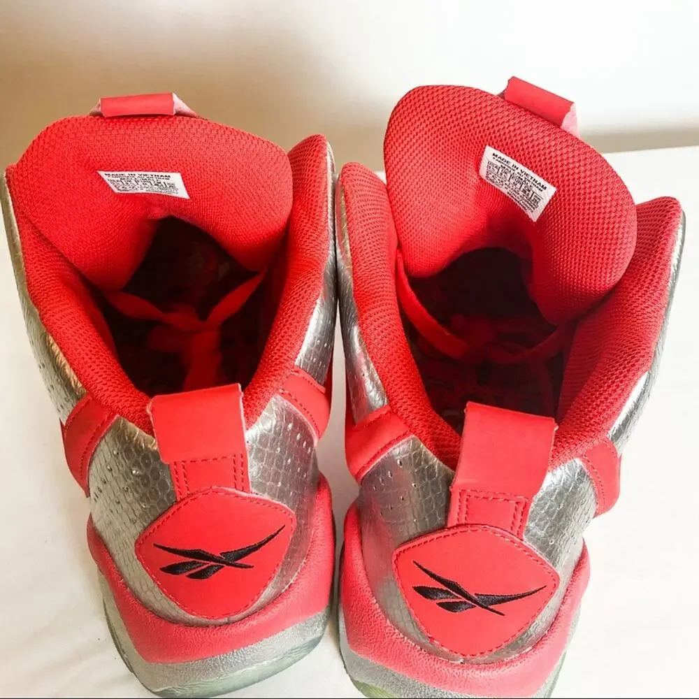 REEBOK Retro Vintage Y2K Kamikaze II Mid Red Fish Market Sz. 10.5 - Picture 5 of 8